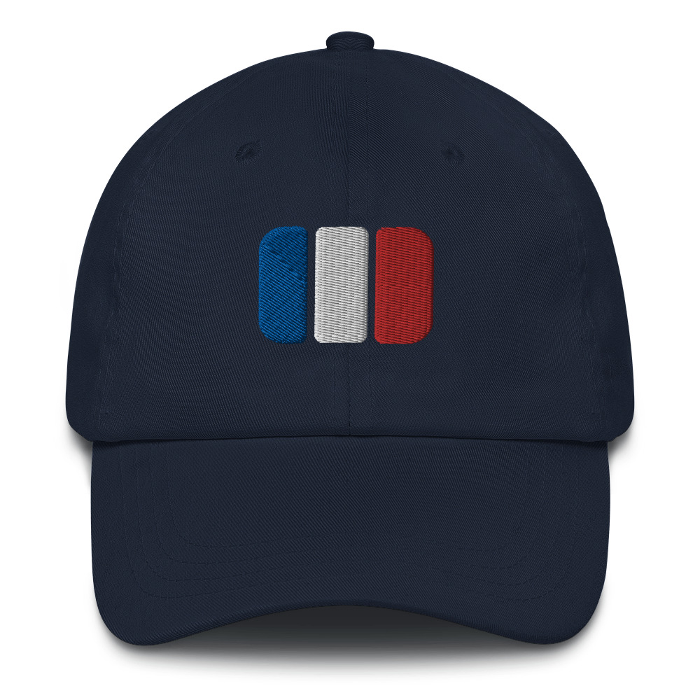 ハット French Embroidery Logo Cap - Navy Charleston S Carolina Washed Navy Embroidered Baseball Cap